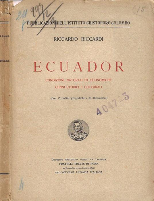 Ecuador - Riccardo Riccardi - copertina