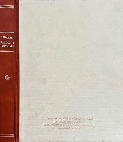 Racconti Popolari di Vincenzo Linares con dodici stampe a colori della collezione della Fondazione Mormimo del Banco di Sicilia - Vincenzo Linares - copertina
