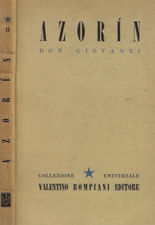 Don Giovanni - Azorín - copertina