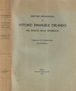 Discorsi pronunziati da Vittorio Emanuele Orlando nel Senato della Repubblica