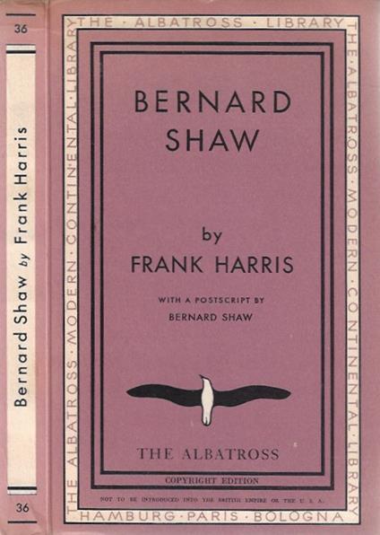 Bernard Shaw - Frank Harris - copertina