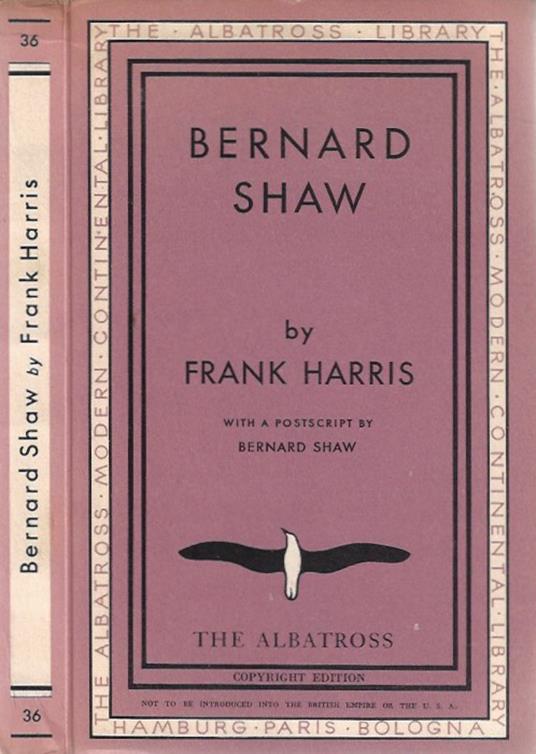 Bernard Shaw - Frank Harris - copertina