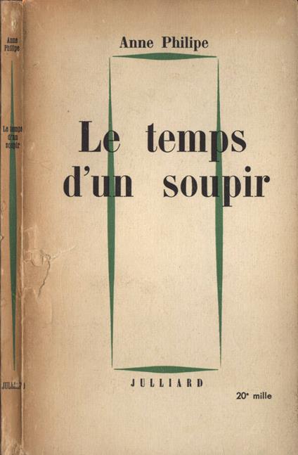 Le temps d'un soupir - Anne Philipe - copertina