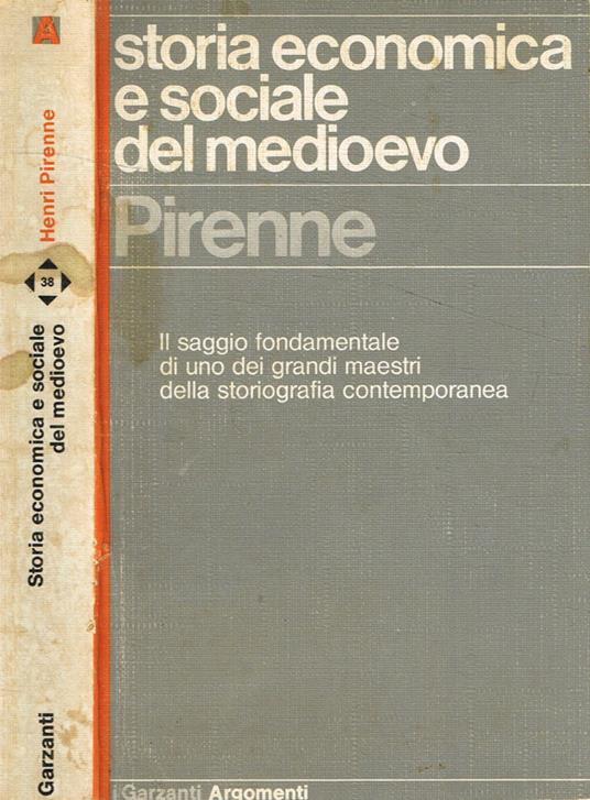 Storia economica e sociale del medioevo - Henri Pirenne - copertina