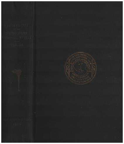 Proceedings of the United States National Museum vol 54- 1919 - copertina