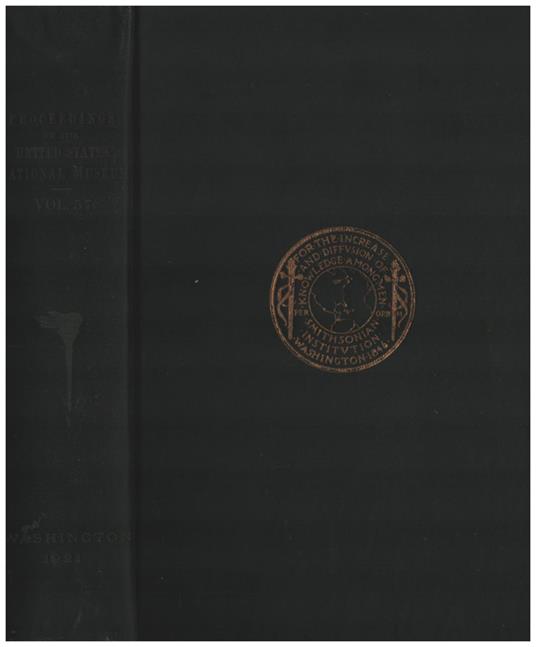 Proceedings of the United States National Museum vol. 57 - 1921 - copertina