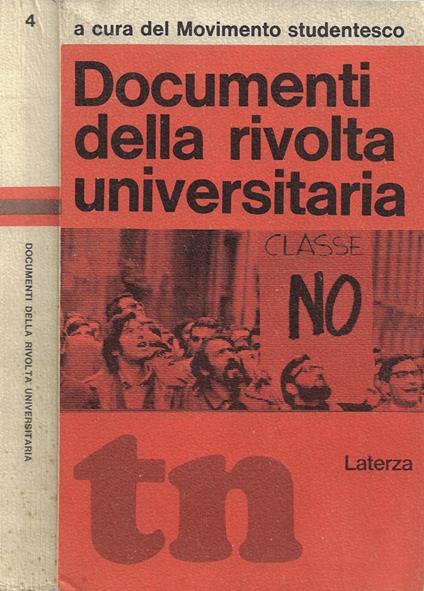 Documenti della rivolta universitaria - copertina