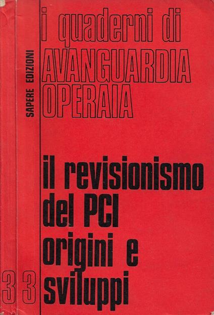 Il revisionismo del PCI: origini e sviluppo - copertina