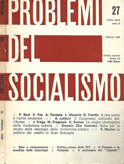 Problemi del socialismo - copertina