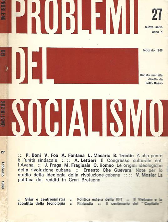 Problemi del socialismo - copertina