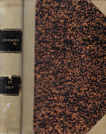 Hermes. Zeitschrift fur classische Philologie Vol. LII - copertina