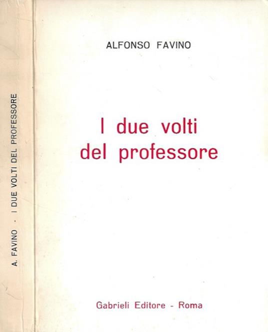 I due volti del professore - Alfonso Favino - copertina