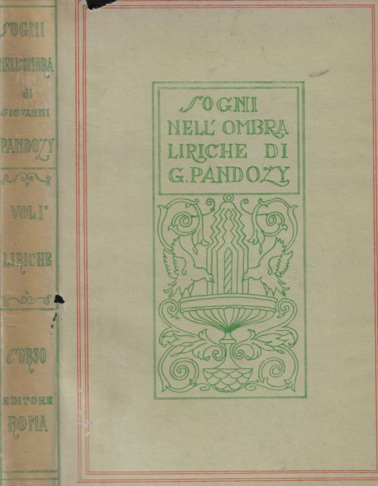 Sogni nell'ombra - Giovanni Pandozy - copertina