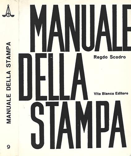 Manuale della stampa - Regdo Scodro - copertina