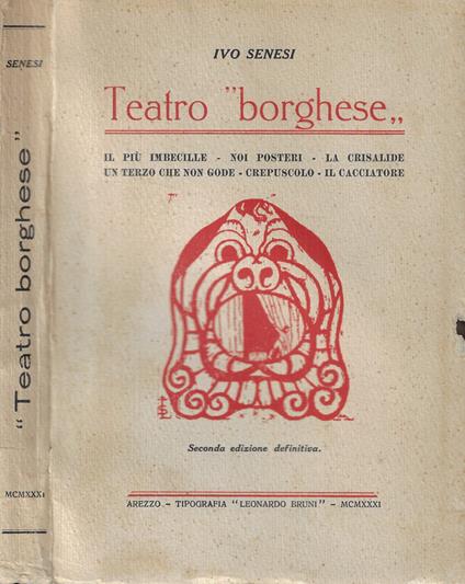 Teatro borghese - Ivo Senesi - copertina