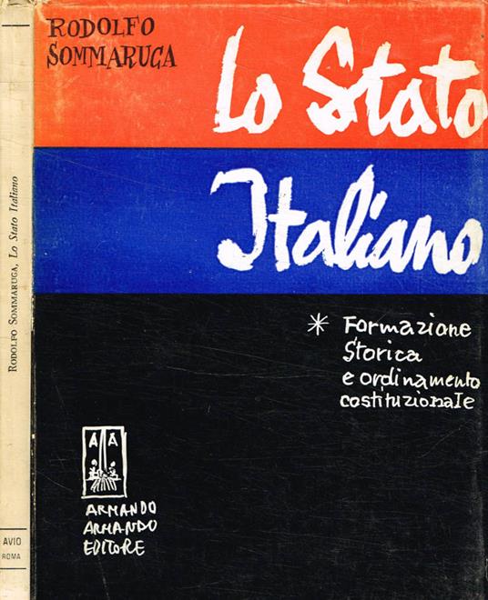 Lo stato italiano - Rodolfo Sommaruga - copertina