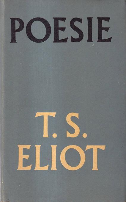 Poesie - T. S. Eliot - copertina