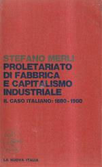 Proletariato di Fabbrica e Capitalismo Industriale. Il Caso Italiano: 1880-1900. Vol. 1°