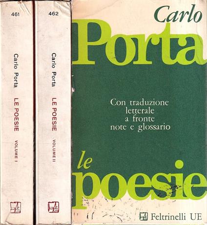 Le Poesie. Vol. 1° e 2° - Carlo Porta - copertina