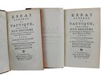 ESSAI GENERAL DE TACTIQUE PRECEDE' D'UN DISCOURS SUR L'ETAT ACTUEL DE LA POLITIQUE ET DE LA SCIENCE MILITAIRE EN EUROPE; avec le plan d'un ouvrage intitulé: La France politique et militaire. Tome premier - Tome Second