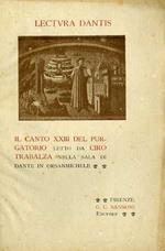 Lectura Dantis: Il Canto XXIII del Purgatorio letto da Ciro Trabalza nella sala di Dante in Orsanmichele
