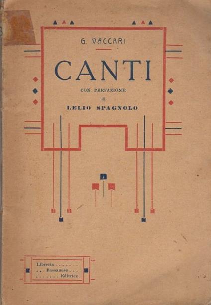 Canti - Giovanni Vaccari - copertina