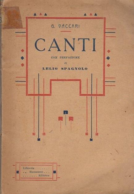 Canti - Giovanni Vaccari - copertina