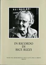 In ricordo di Bice Rizzi