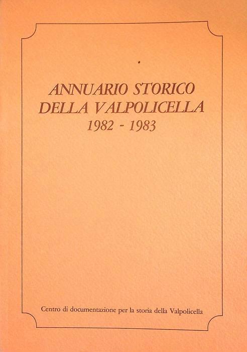 Annuario storico della Valpolicella: 1982-1983 - copertina