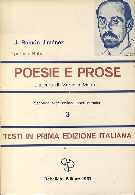 Poesie e prose - Juan Ramón Jiménez - copertina