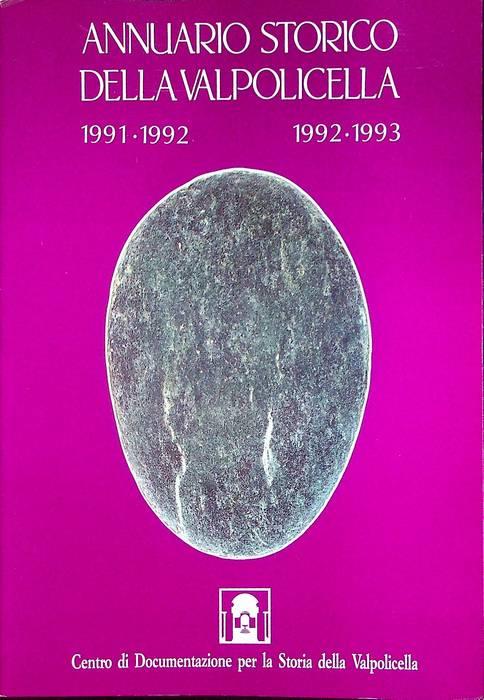 Annuario storico della Valpolicella: 1991-1993 - copertina