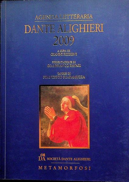 Agenda letteraria Dante Alighieri 2009 - Giovanni Rizzoni - copertina