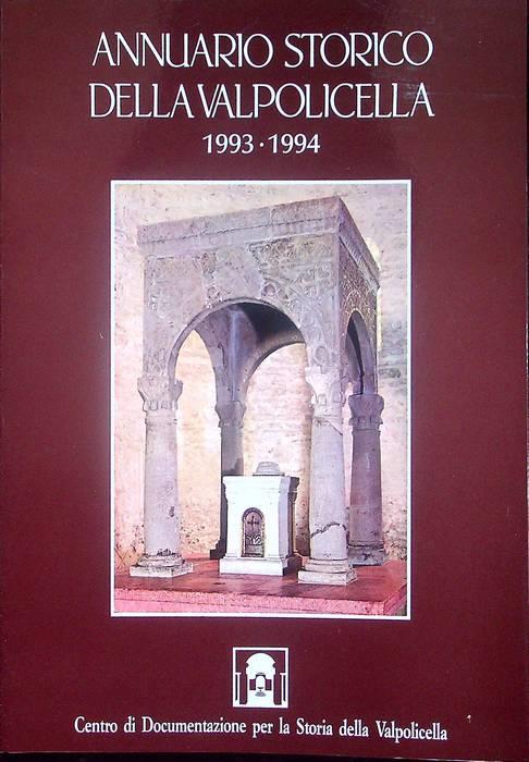 Annuario storico della Valpolicella: 1993-1994 - copertina