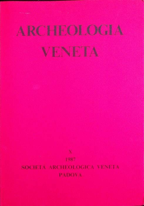 Archeologia veneta: X (1987) - copertina