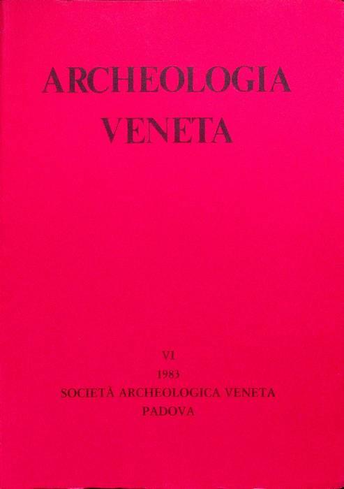 Archeologia veneta: VI (1983) - copertina