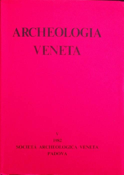Archeologia veneta: V (1982) - copertina
