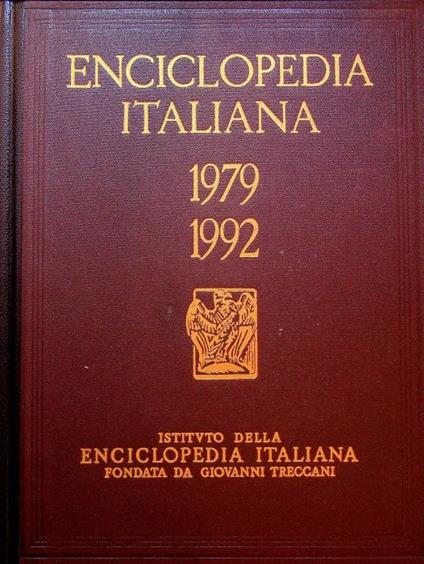 Enciclopedia italiana di scienze, lettere ed arti: Quinta Appendice: E - IS 1979-1992 - copertina