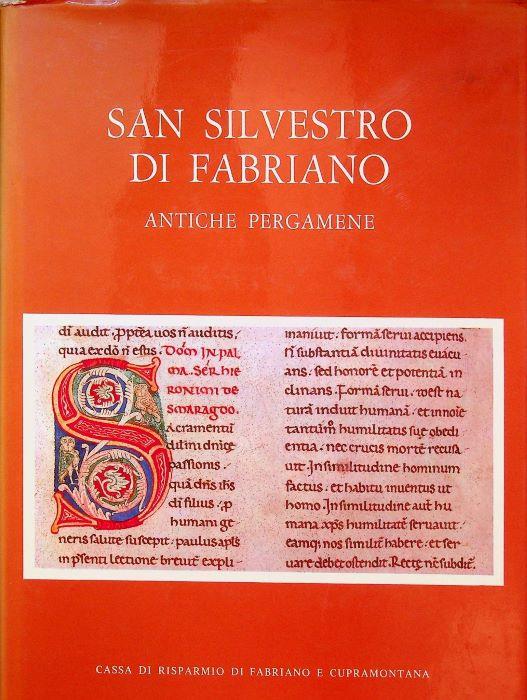 San Silvestro di Fabriano: antiche pergamene - Ugo Paoli - copertina