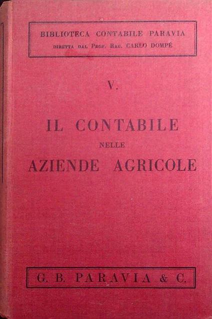 Il contabile nelle aziende agricole - copertina