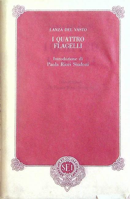 I quattro flagelli - Lanza Del Vasto - copertina