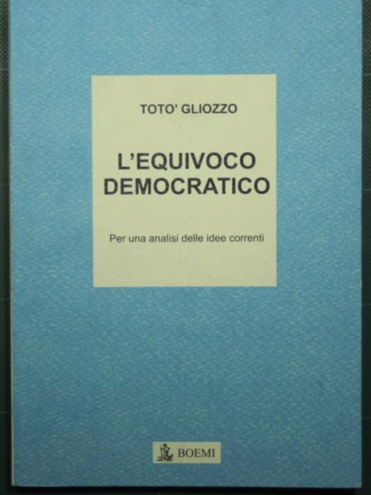 L' equivoco democratico - copertina