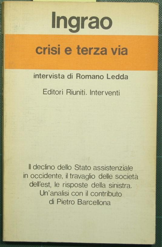Crisi e terza via - Pietro Ingrao - copertina