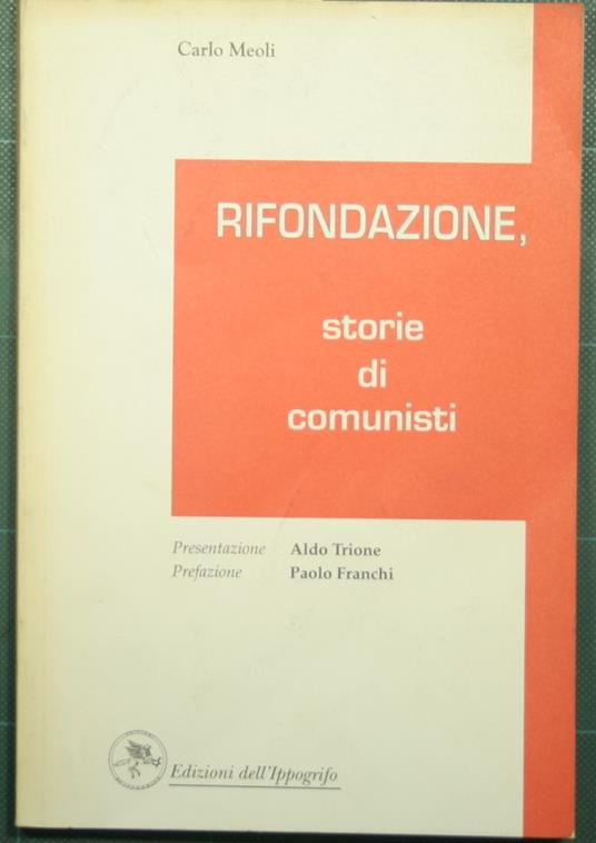 Rifondazione - Storie di comunisti - Carlo Melli - copertina