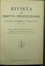 Rivista di diritto penitenziario - Anno 1932 - Vol. II