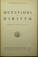 Questioni di diritto