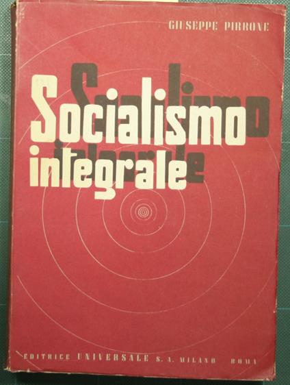 Socialismo integrale - Giuseppe Pirrone - copertina