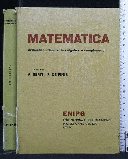 Matematica Aritmetica-Geometria-Algebra e Complementi - Giuseppe Berti - copertina
