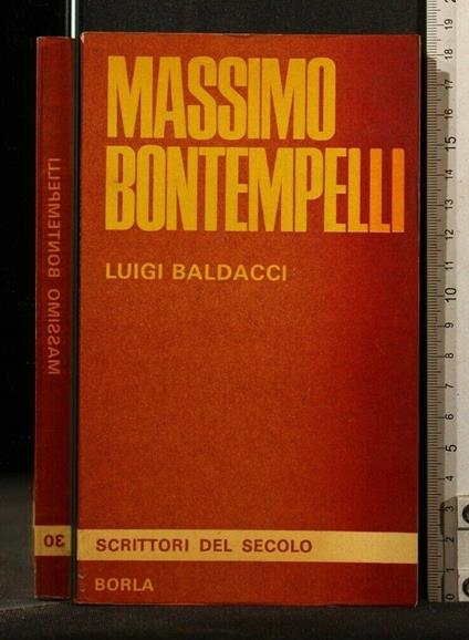 Massimo Bontempelli - Luigi Baldacci - copertina