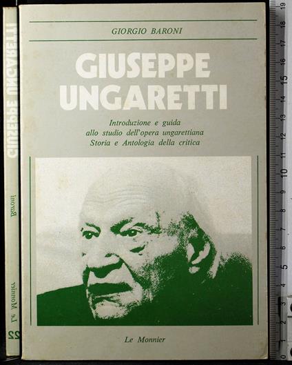 Giuseppe ungarretti - Giorgio Baroni - copertina