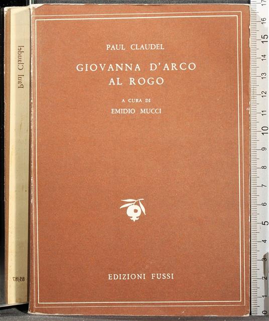 Giovanna D'Arco al rogo - Paul Claudel - copertina
